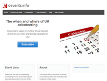 Tablet Screenshot of oevents.info